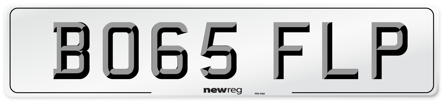 BO65 FLP Number Plate from New Reg